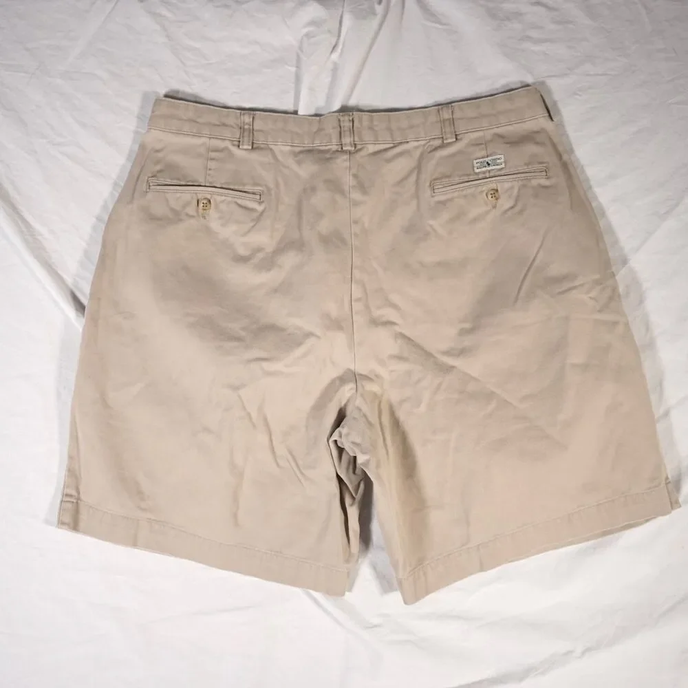 Vintage Polo Ralph Lauren Tyler Shorts Tan Beige Chino 38